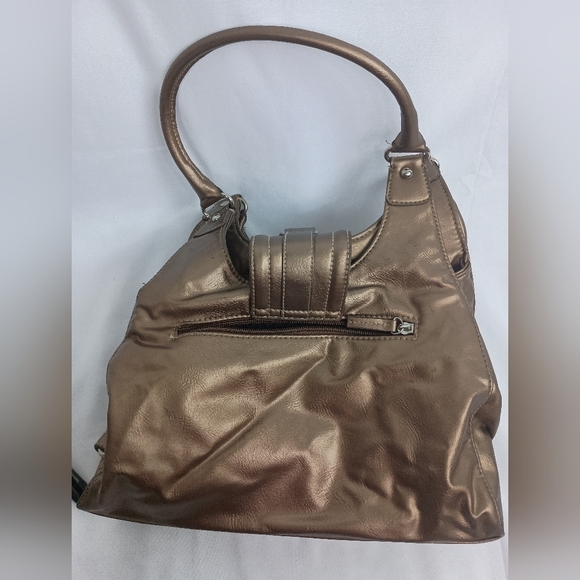 ST JOHNS BAY Elegant Metallic Brown Women's Bag - Picture 7 of 7